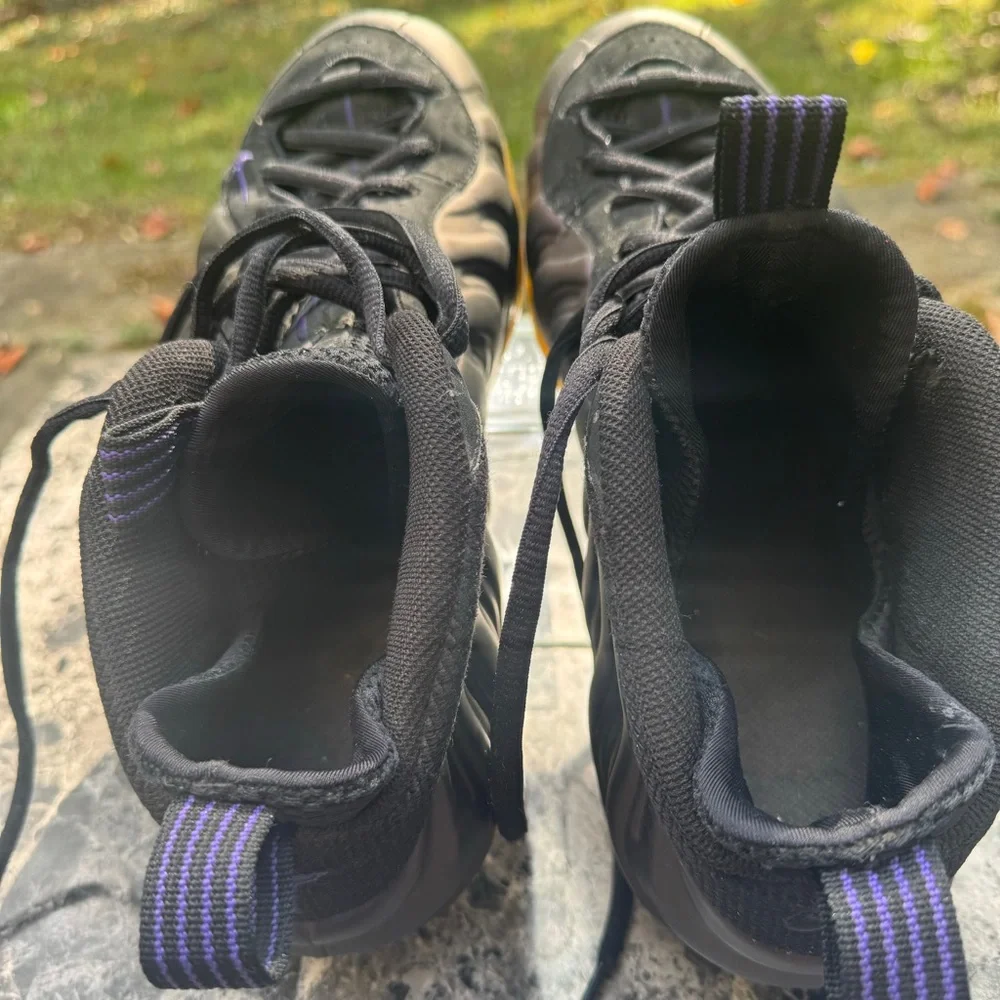 Nike Air Foamposite One Eggplant 2009 314996-051 Size 9.5 Men ( SOLE DETACHED) - Picture 14 of 16
